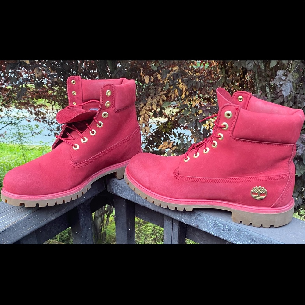 Ruby Red 6”in Timberland Boots